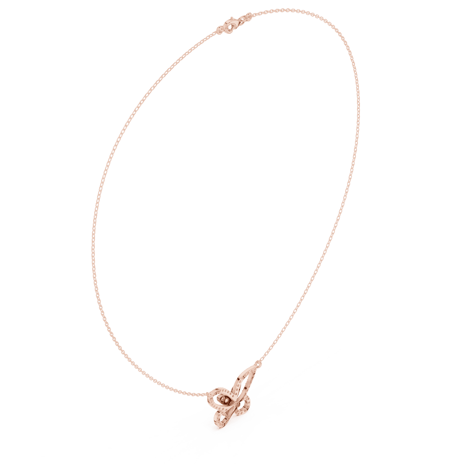 Butterfly diamond pendant necklace featuring a delicate butterfly-inspired design on a fine chain by Aortas Jewels.