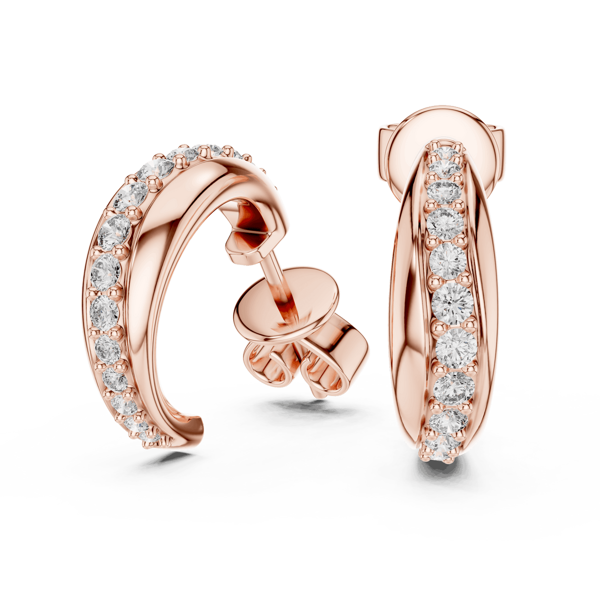 Classic Diamond Hoop Earring Aortas Diamond Jewels