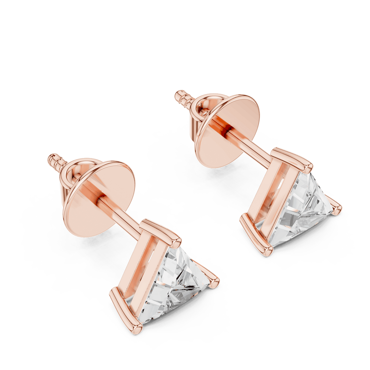 Classic Solitaire Diamond Stud Earrings Aortas Diamond Jewels