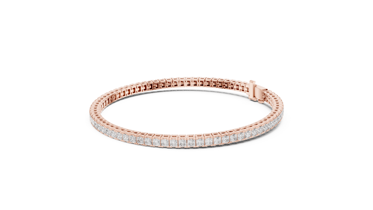 Princess Cut Diamond Tennis Bracelet Aortas Diamond Jewels