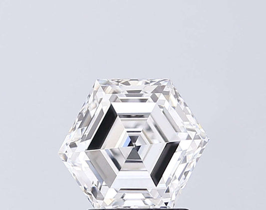 2.05 Carat Hexagonal Lab Grown Diamond Aortas Diamond Jewels