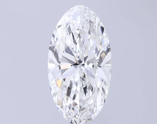 6.08 Carat Moval Lab Grown Diamond Aortas Diamond Jewels