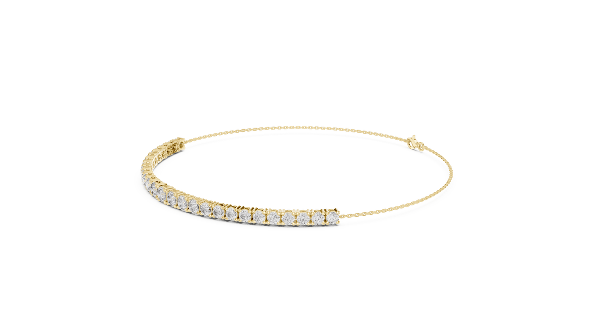 Adjustable Round Diamond Tennis Bracelet Aortas Diamond Jewels
