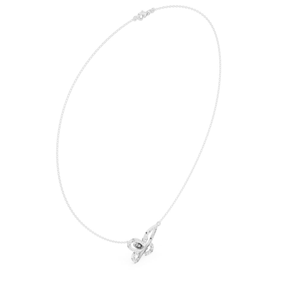 Butterfly diamond pendant necklace featuring a delicate butterfly-inspired design on a fine chain by Aortas Jewels.