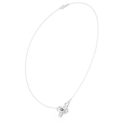 Butterfly diamond pendant necklace featuring a delicate butterfly-inspired design on a fine chain by Aortas Jewels.
