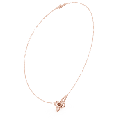 Butterfly diamond pendant necklace featuring a delicate butterfly-inspired design on a fine chain by Aortas Jewels.