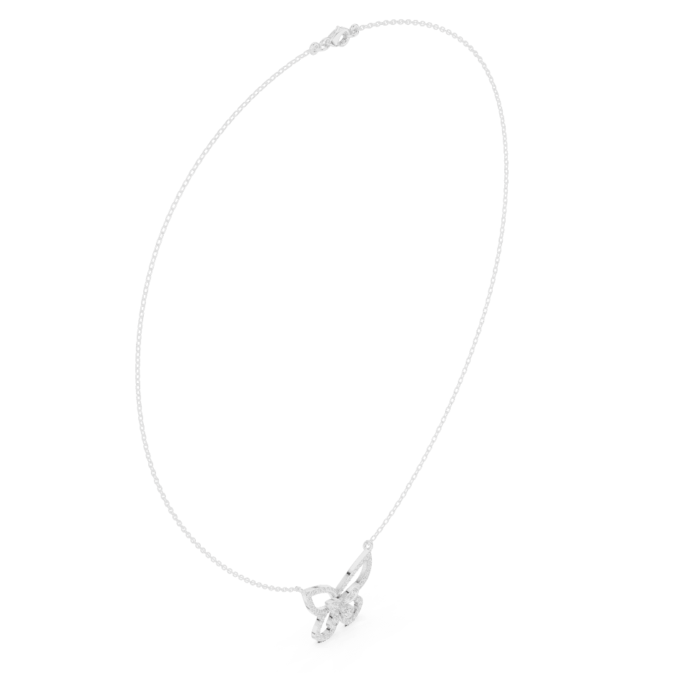 Butterfly diamond pendant necklace featuring a delicate butterfly-inspired design on a fine chain by Aortas Jewels.