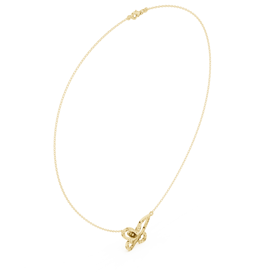 Butterfly diamond pendant necklace featuring a delicate butterfly-inspired design on a fine chain by Aortas Jewels.