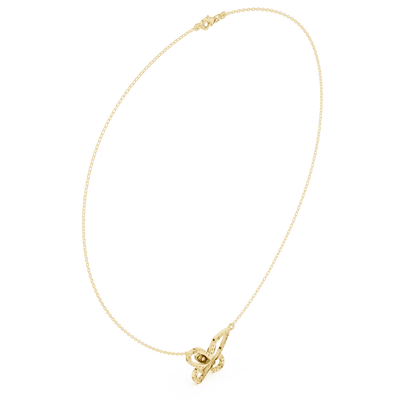 Butterfly diamond pendant necklace featuring a delicate butterfly-inspired design on a fine chain by Aortas Jewels.