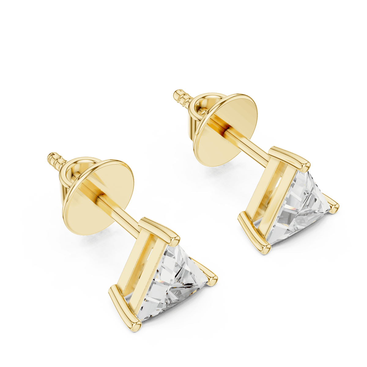 Classic Solitaire Diamond Stud Earrings Aortas Diamond Jewels