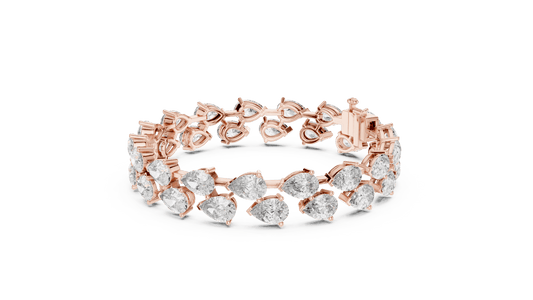 Pear Cut Diamond Tennis Bracelet Aortas Diamond Jewels