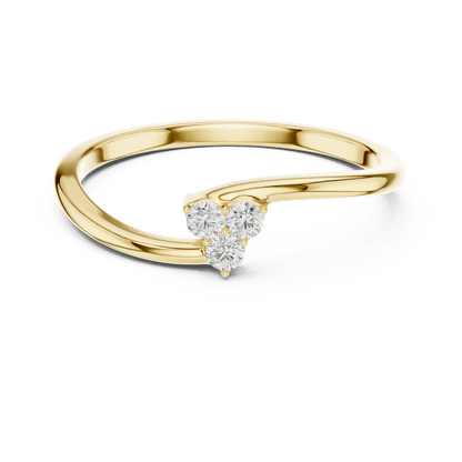 Toi et Moi Diamond Ring featuring two brilliant round stones set side by side on a sleek polished band by Aortas Jewels.