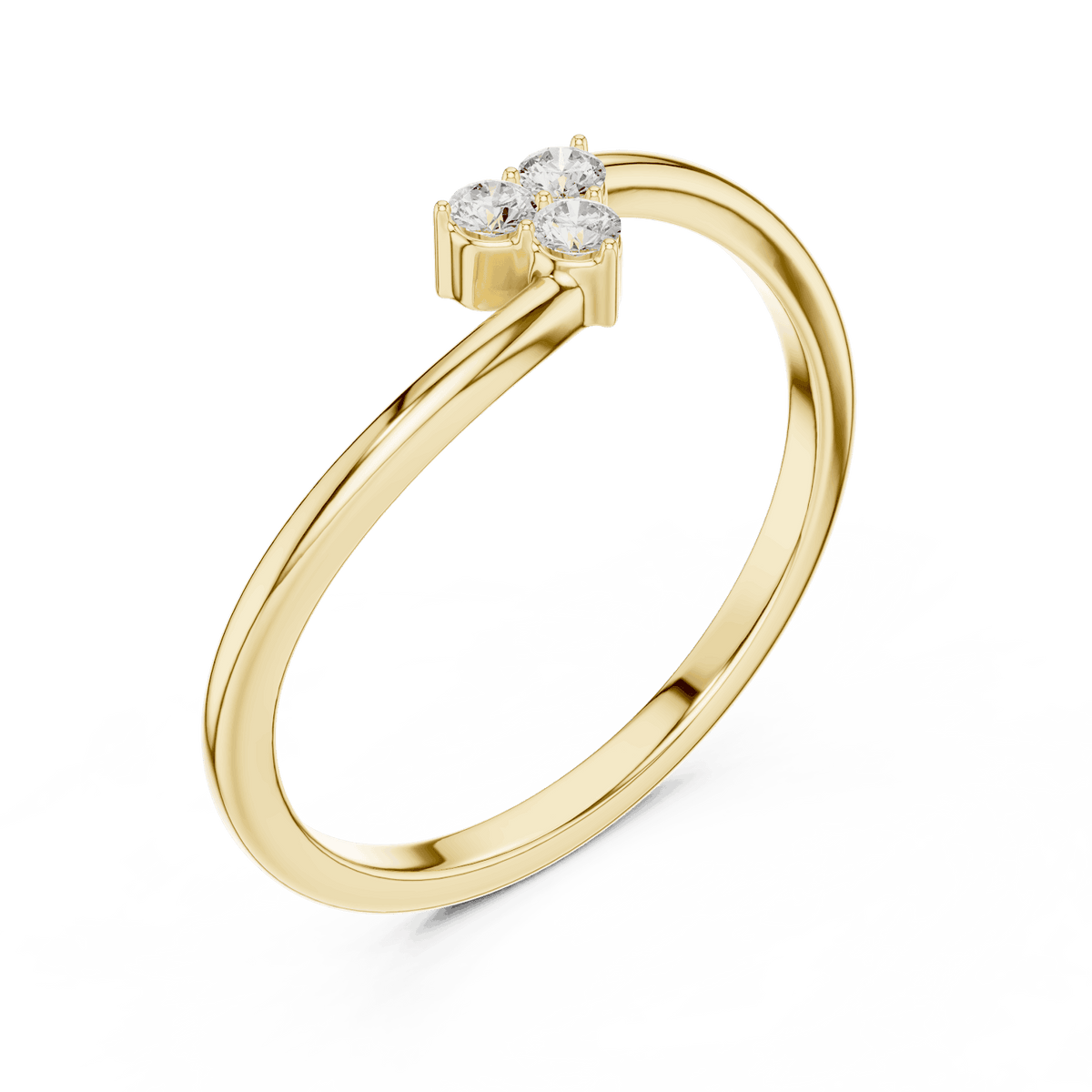 Toi et Moi Diamond Ring featuring two brilliant round stones set side by side on a sleek polished band by Aortas Jewels.