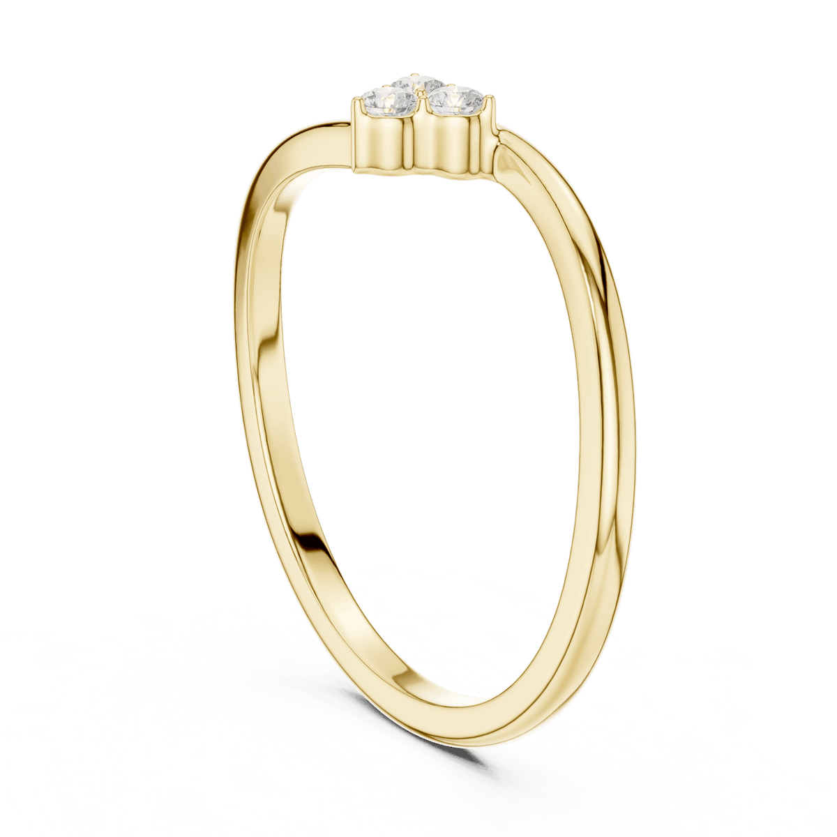Toi et Moi Diamond Ring featuring two brilliant round stones set side by side on a sleek polished band by Aortas Jewels.