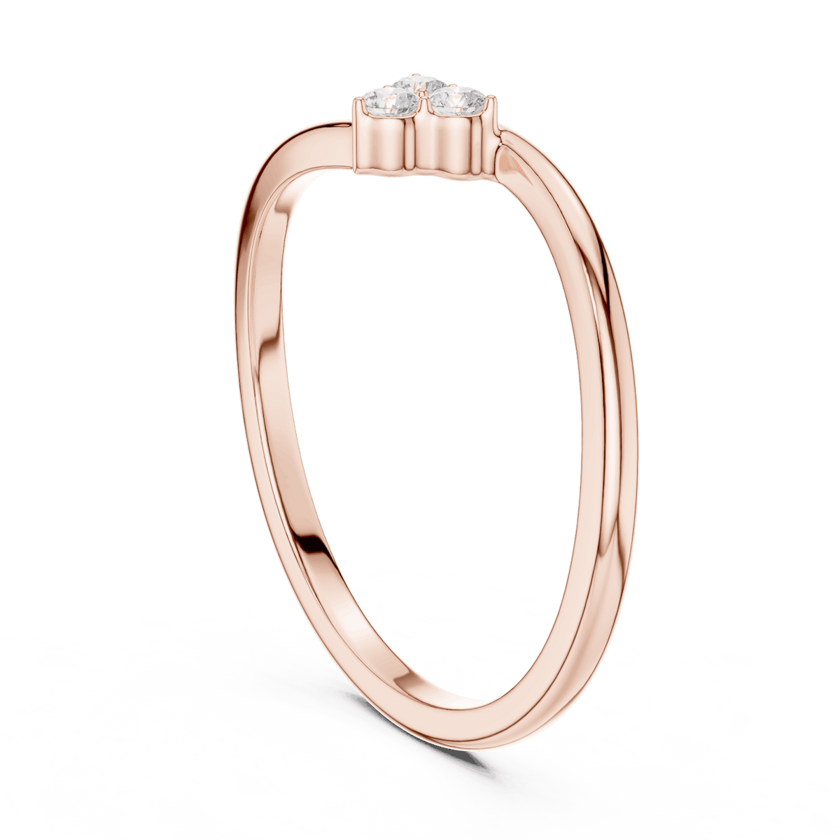 Toi et Moi Diamond Ring featuring two brilliant round stones set side by side on a sleek polished band by Aortas Jewels.
